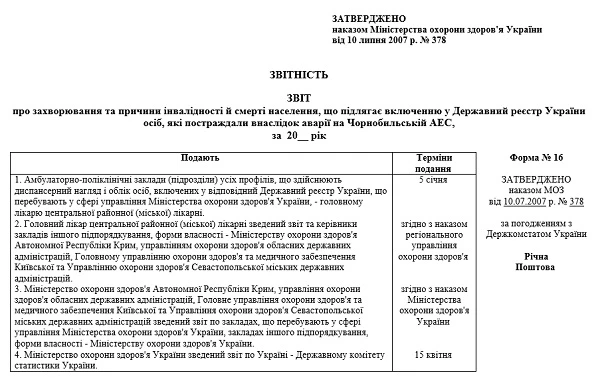 Форма звітності № 16: бланк і зміни в правилах оформлювання