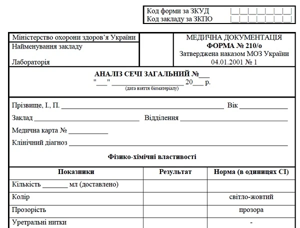 Медична документація: форма 210/0 Медична документація: форма 210/0